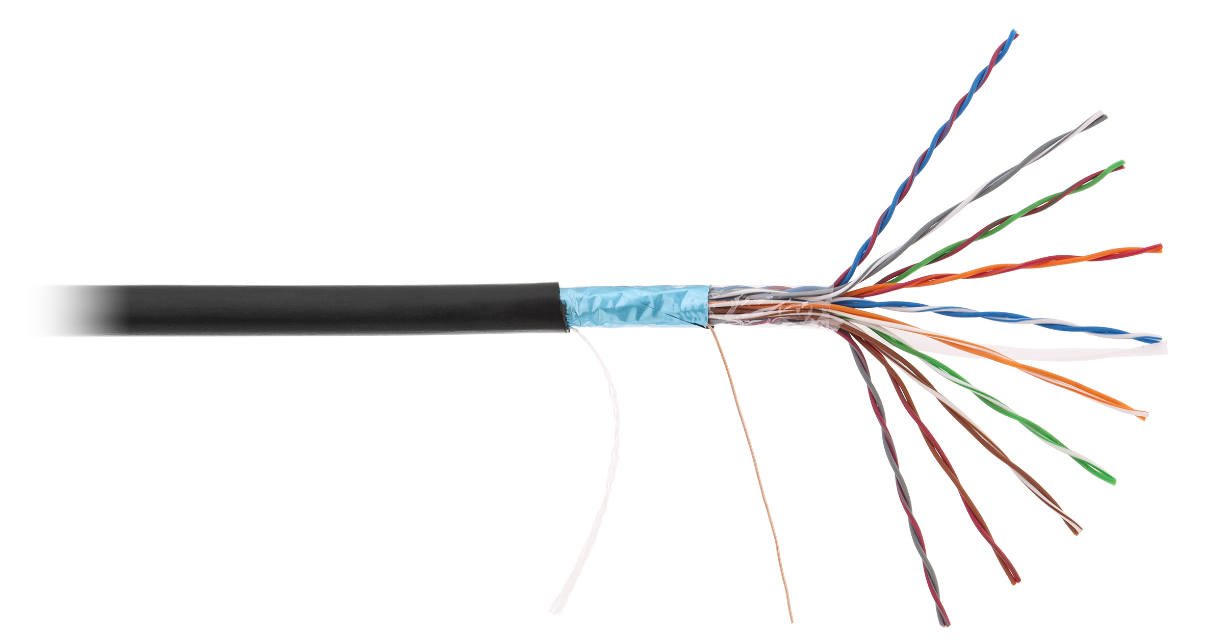 0.5 pe. Кабель NETLAN F/UTP 4 пары, кат.5e,внешний,одножильный, BC, черный, 305 м. NETLAN EC-uf025-5-pe-BK-3. Кабель Ethernet FTP 4x2x0,5 Cat.5e на тросу*7 экран. (305м.) Rexant. UTP 2 Cat 5e 24 AWG.